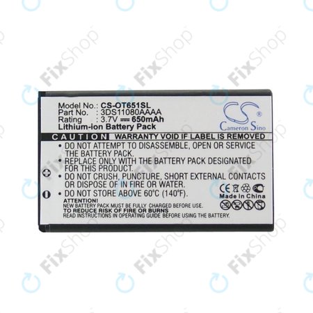 Akku batterie für Alcatel Lollipops, 650mAh, Li-Ion, 3.7V, 3DS11080AAAA, HQ