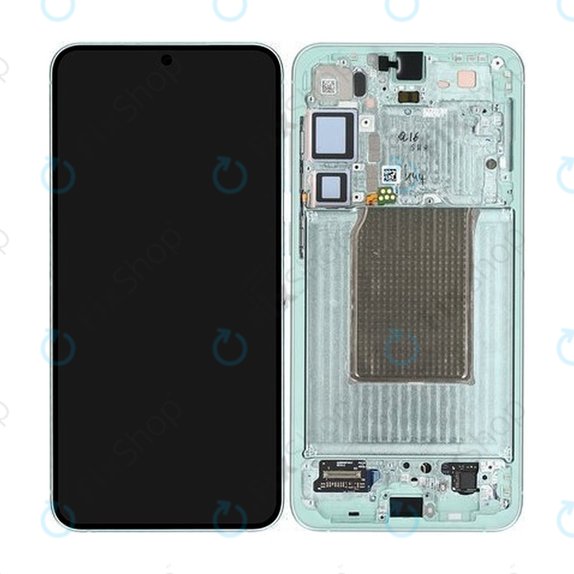 Samsung Galaxy S25 Plus - LCD Display + Touchscreen Front Glas + Rahmen (Mint) - GH82-36368B Genuine Service Pack