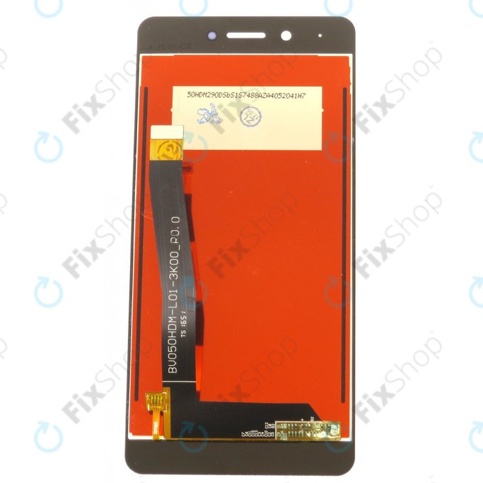 Huawei Nova Smart, Enjoy 6s, Honor 6c - LCD Display + Touchscreen Front Glas + Rahmen + Akku (White) - 02351FUU Genuine Service Pack