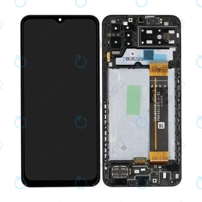 Samsung Galaxy A13 A137F - LCD Display + Touch Screen + Frame (Black) - GH82-29227A, GH82-29228A Genuine Service Pack