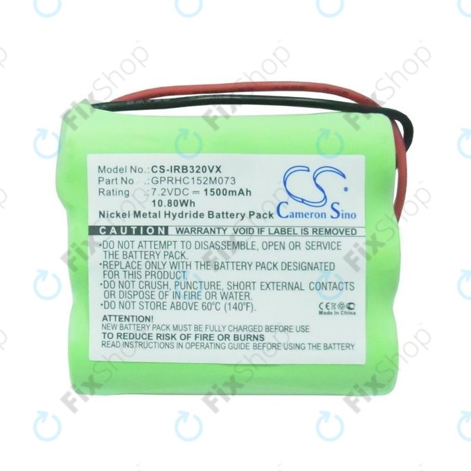 iRobot Braava 320, 321 - Akku Batterie GPRHC152M073, 4408927 Ni-MH 7.2V 1500mAh HQ