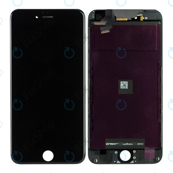 Display für iPhone 6 Plus, Black, Touchscreen-Glas mit Rahmen