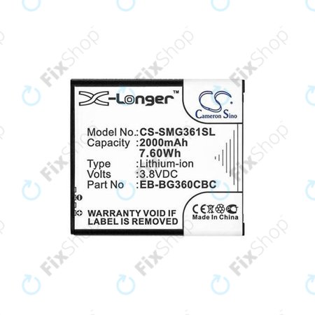 Samsung Galaxy Core Prime G360F - Akku Batterie EB-BG360BBE 2000mAh HQ