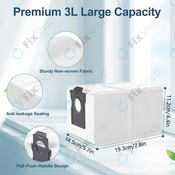 Staubbeutel, 2 Stk. für Xiaomi Dreame X40 Ultra, X50 Ultra, L40s Pro Ultra, L40 Ultra, L10s Ultra Gen2, Mova E30 Ultra, Mova V50 Ultra, P60