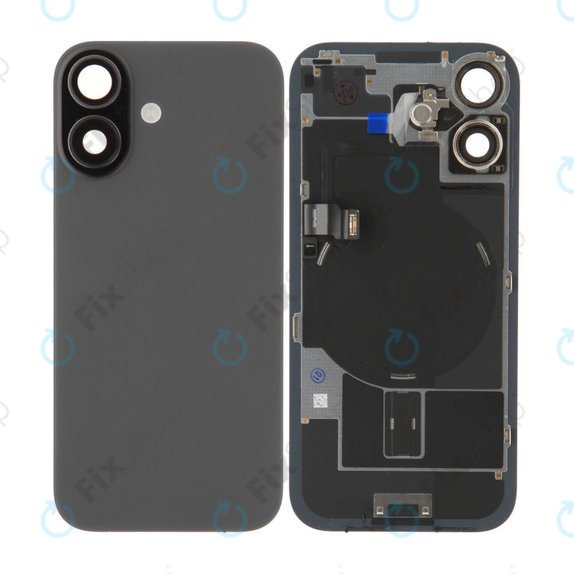 Glas der Rückabdeckung für iPhone 17, Black, Pulled A