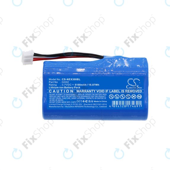 Batterie für NEXGO N3, N5, 5100mAh, Li-Ion, 3.7V, GX02, HQ