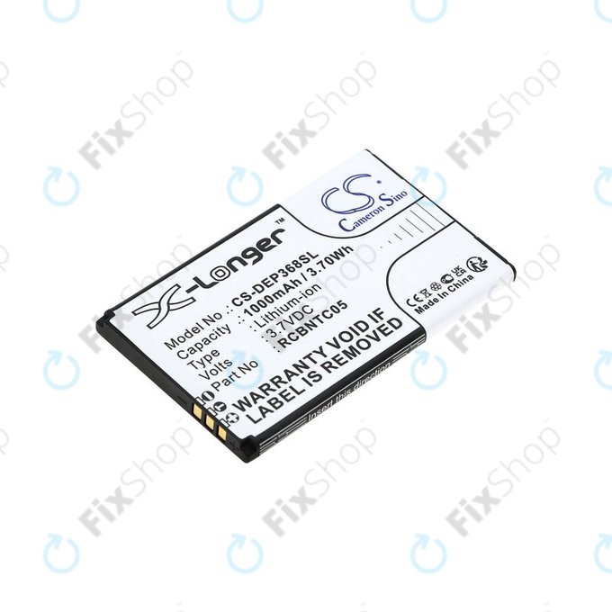 Batterie für Doro Primo 368, 1000mAh, Li-Ion, 3.7V, RCBNTC05, HQ