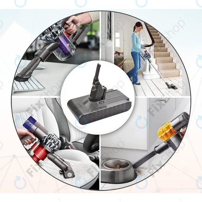 Dyson V8 - Akku Batterie 215681, PM8-US-HFB1497A Li-Ion 21.6V 4000mAh