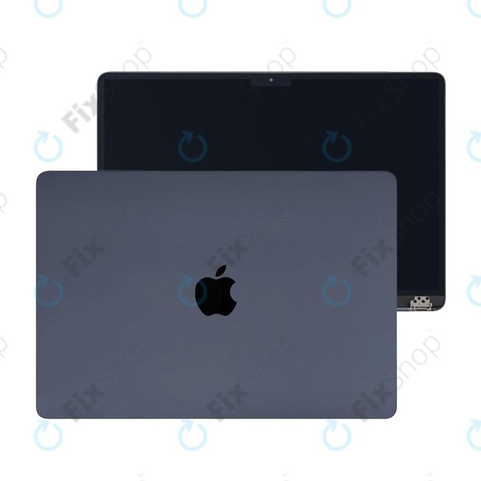 LCD-Display für MacBook Air 15", A3114 (2024), mit Frontglas und Deckel, Midnight, 661-40262, Genuine Apple