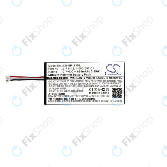 Batterie für PSP, 850mAh, Li-Pol, 3.7V, LIP1412, HQ