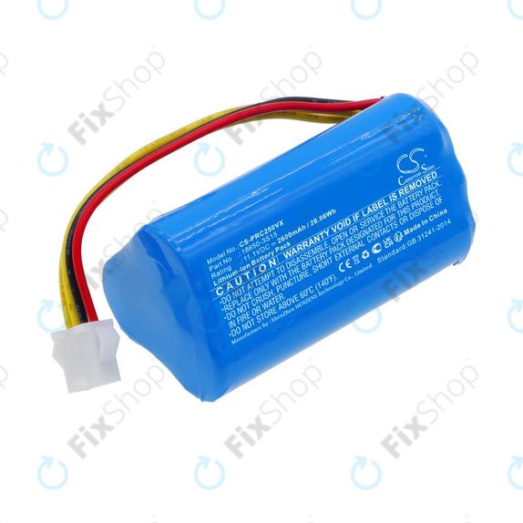 Akku batterie für CleanMate S460, Pure Clean PUCRC25, 2600mAh, Li-Ion, 11.1V, 18650-3S15, HQ