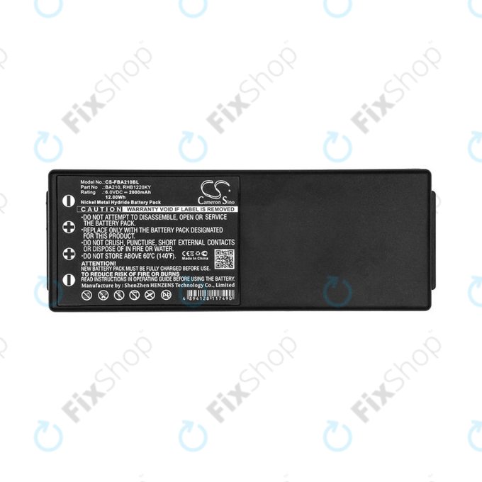 Akku batterie für HBC Radiomatic BA, 2000mAh, Ni-MH, 6V, RHB1220KY, HQ