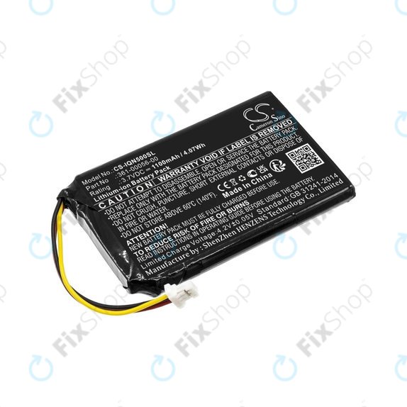 Garmin Drive 50 LM, 51LMT, 51LMT-S, DriveSmart 5 LMT, Nuvi 30, 50, 50LM, 52, 52LM, 52LMT, 55, 55LM, 55LMT - Akku Batterie 361-00056-00, 361-00056-50 1100mAh HQ