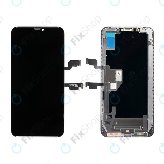 Apple iPhone XS Max - LCD Display + Touchscreen Front Glas + Rahmen Hard OLED FixPremium