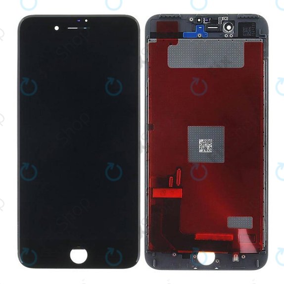 Display für iPhone 7 Plus, Black, Touchscreen-Glas mit Rahmen, Refurbished