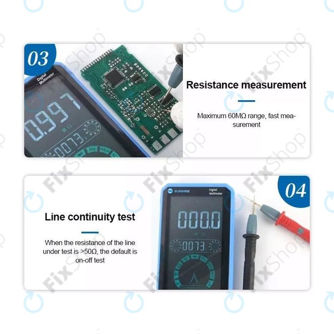 Sunshine DT-21N - Touchscreen-Multimeter