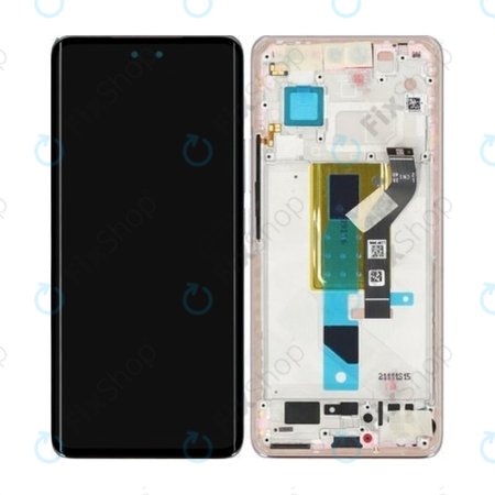 Xiaomi 13 Lite - LCD Display + Touchscreen Front Glas + Rahmen (Lite Pink) - 5600050L9S00 Genuine Service Pack
