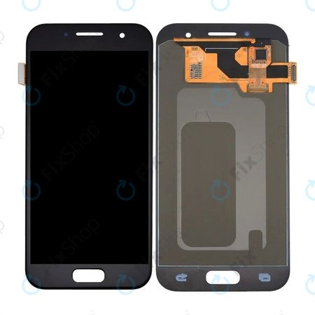 Samsung Galaxy A3 A320F (2017) - LCD Display + Touchscreen Front Glas (Black) OLED