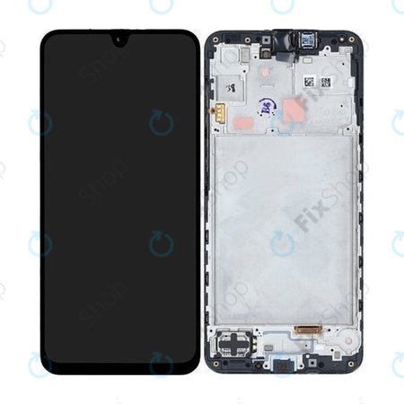 Samsung Galaxy A16 5G - LCD Display + Touchscreen Front Glas + Rahmen (Blue Black) - GH82-36143A Genuine Service Pack