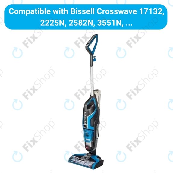 Ersatzteilset für Bissell Crosswave 17132, 2225N, 2582N, 3551N (1x rotierende Bürste für Teppiche, 1 Paar rotierender Bürsten für verschiedene Oberflächen, 2x Filter)