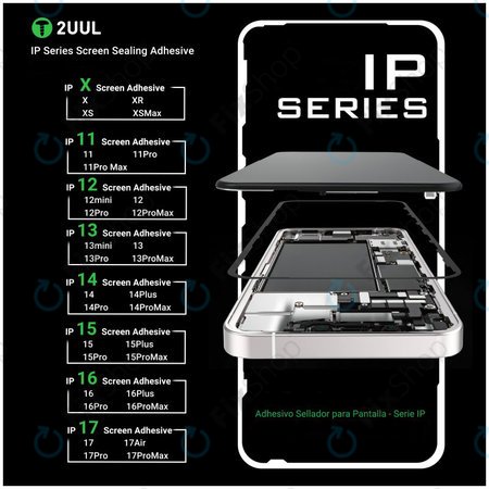 LCD Dichtungs-Klebestreifen für iPhone 16 Pro Max, 2UUL SA16PM, (5Stk.)