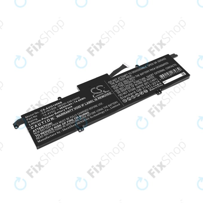 Batterie für Asus ROG Zephyrus G14 Ga401, 4850mAh, Li-Pol, 15.4V, C41N1908, HQ