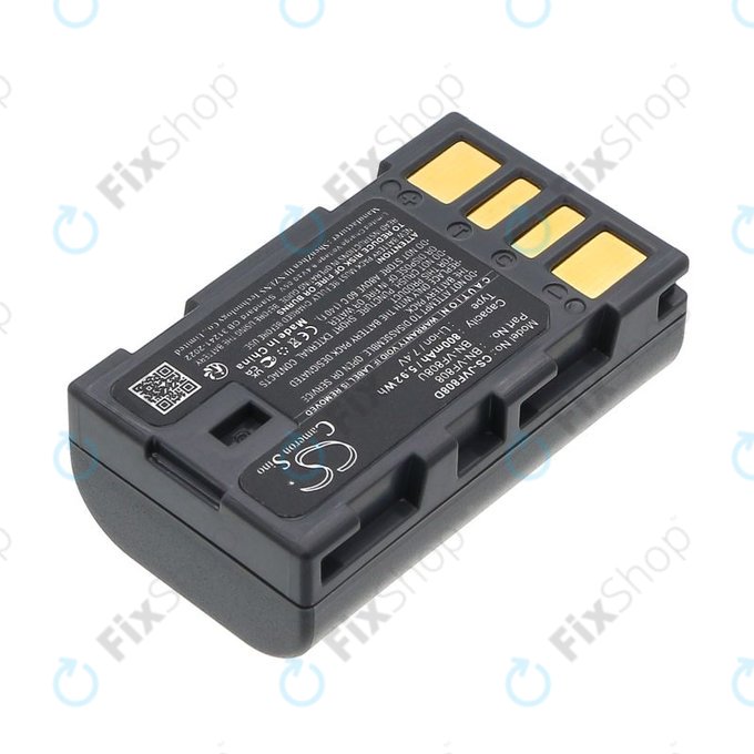 Akku batterie für JVC Gr-D850ek, 800mAh, Li-Ion, 7.4V, BN-VF808, HQ