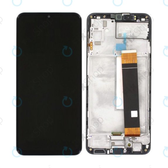 Samsung Galaxy M23 5G M236B - LCD Display + Touchscreen Front Glas + Rahmen (Black) TFT