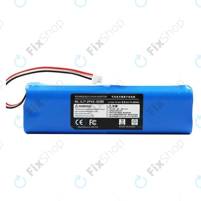 Xiaomi Roidmi EVE Plus, Viomi, Lydsto, Proscenic, Tefal - Akku Batterie XJT-2P4S-5200 Li-Ion 14.4V 5200mAh