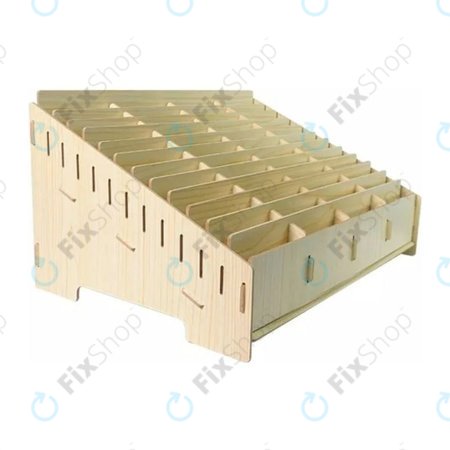 Universeller Holzständer / Organizer für Telefone mit 48 Fächern