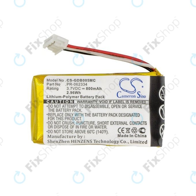 Akku batterie für GoPro Hero +, 800mAh, Li-Polymer, 3.7V, PR-062334, HQ