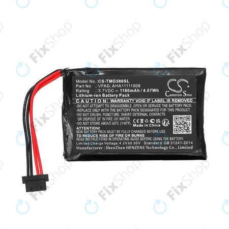 Akku batterie für TomTom GO 5000, 5100, 6000, 6100, 6200, Pro 5250, 1100mAh, Li-Ion, 3.7V, VFAD, HQ