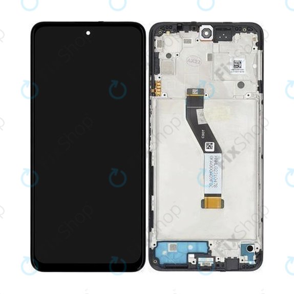 Xiaomi Redmi Note 11S 5G 22031116BG - LCD Display + Touchscreen Front Glas + Rahmen (Midnight Black) - 560001K16B00 Genuine Service Pack