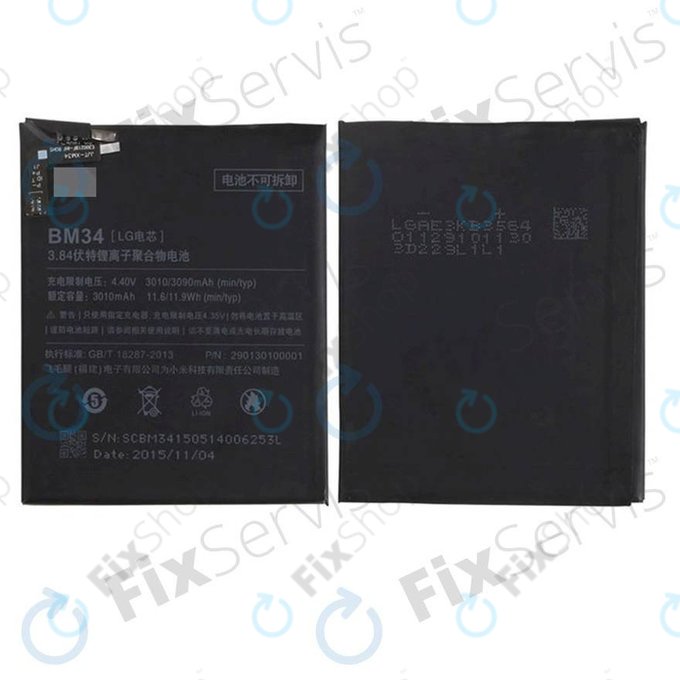Xiaomi Mi Note - LCD Display + Touchscreen Front Glas (Black) TFT
