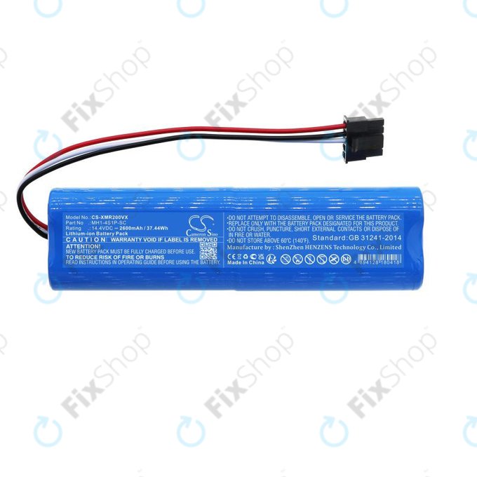 Xiaomi Mi Robot Vacuum Mop Pro (P), 2 (Mijia 2C), Viomi V2 Pro, Proscenic LDS M7 - Akku Batterie STYJ02YM, MH1-4S1P-SC Li-Ion 14.4V 2600mAh HQ