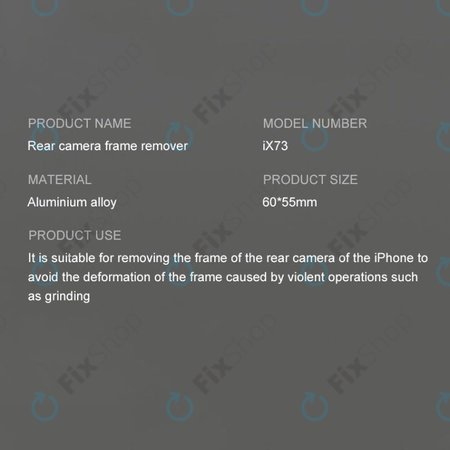 iFixes iX73 - Werkzeug zum Entfernen des hinteren Kamerarahmens