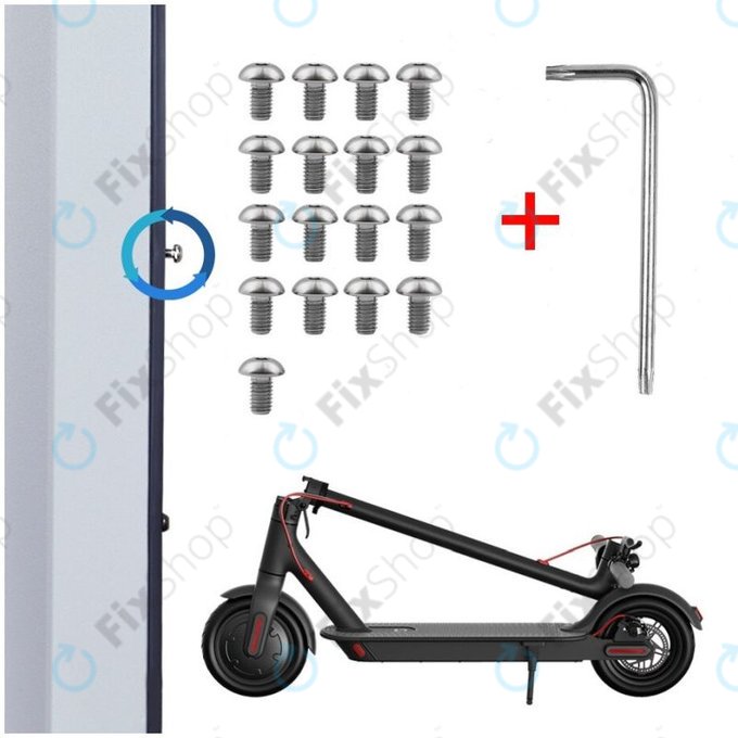 Xiaomi Mi Electric Scooter 1S, 2 M365, Essential, Pro, Pro 2 - Schrauben der unteren Batterieabdeckung - M3-Gewinde (17Stk.)