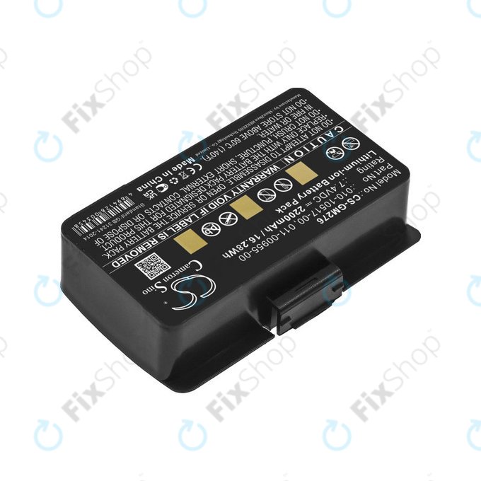 Batterie für Garmin GPSMAP 276, 296, 376, 378, 478, 495, 2200mAh, Li-Ion, 7.4V, 010-10517-00, HQ