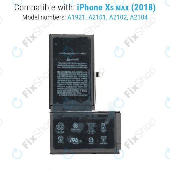 Apple iPhone XS Max - Akku Batterie 3174mAh Service Pack