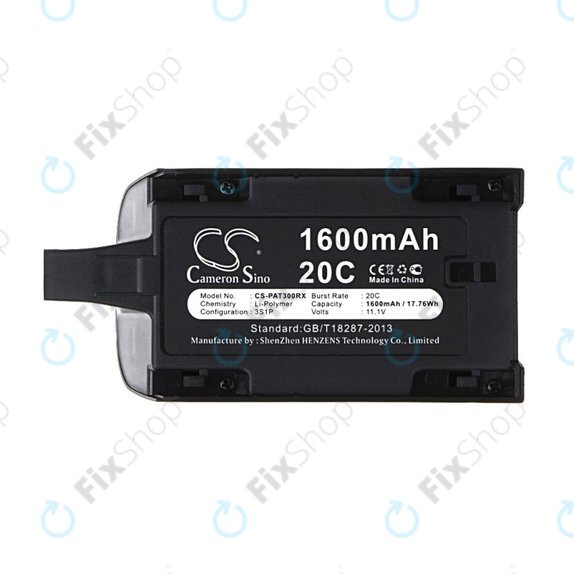 Akku batterie für Parrot Bebop Drone 3.0, Mini Quadcopter, 1600mAh, Li-Pol, 11.1V, HQ