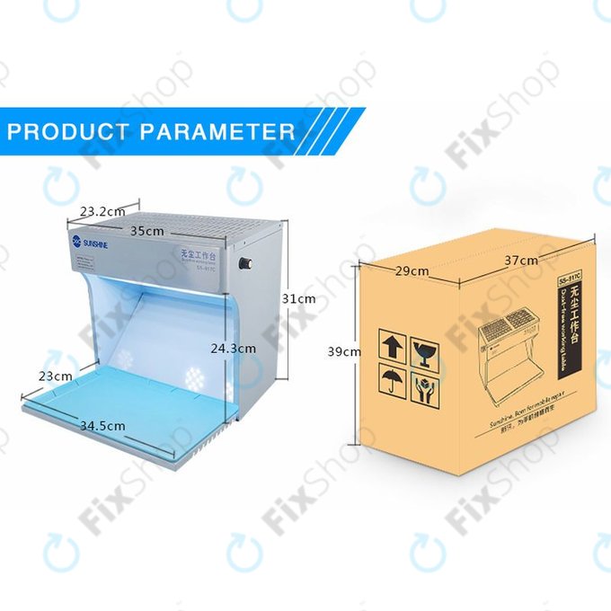 Sunshine SS-917C - Staubfreie Werkbank für Reparaturen