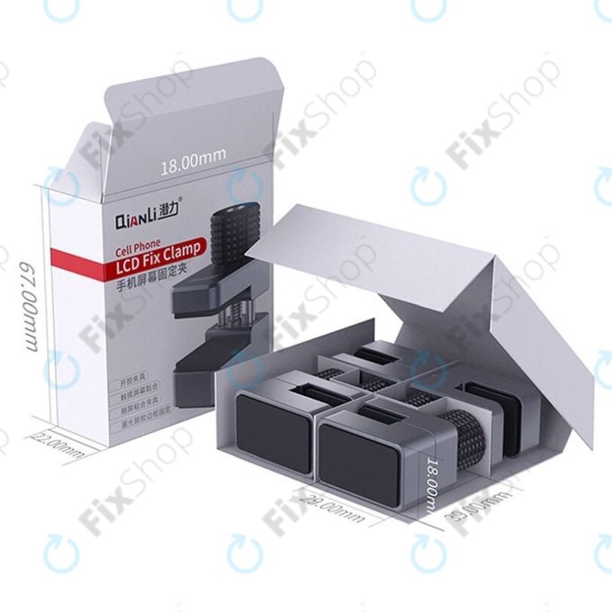 QianLi iClamp - Aluminiumklemme mit Gummifüllung - Bereich 11mm (4Stk.)