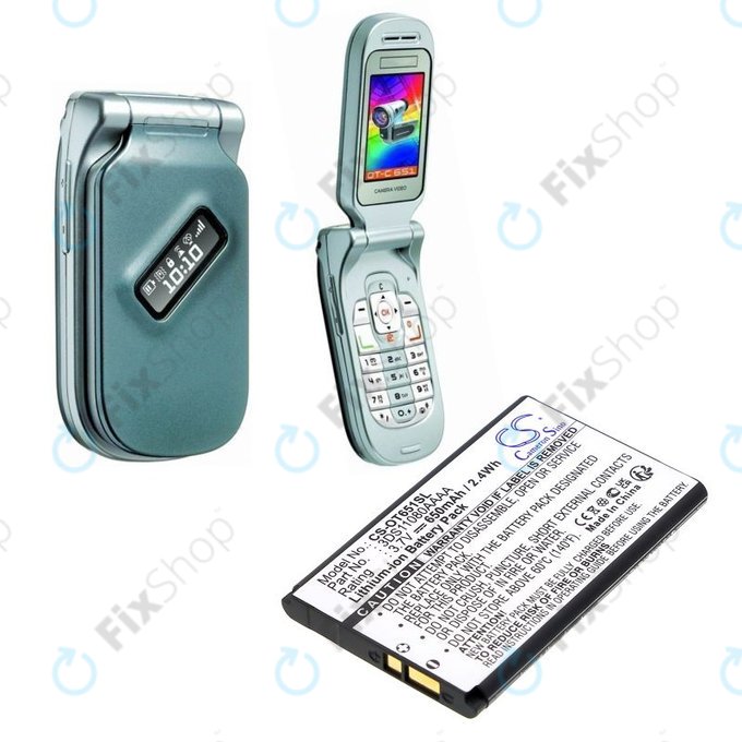 Akku batterie für Alcatel Lollipops, 650mAh, Li-Ion, 3.7V, 3DS11080AAAA, HQ