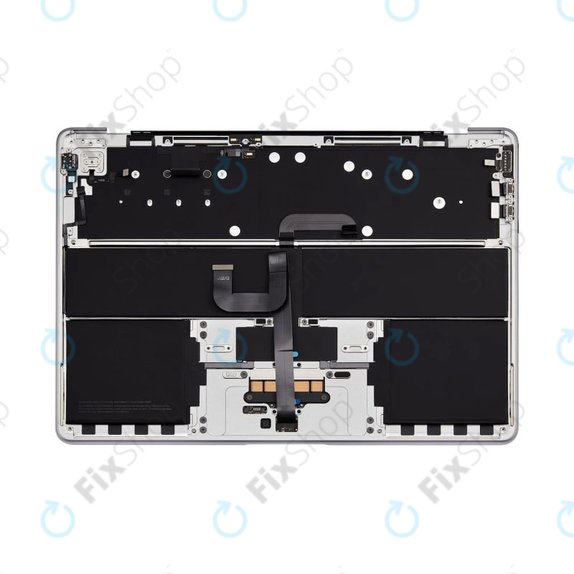 Oberer Tastaturrahmen für MacBook Air 13", A3113 (2024), mit US-Tastatur und Akku, Silver, 661-40228, Genuine Apple