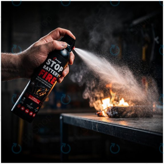 Bonpet Feuerlöschspray für Lithium-Batterien, 500 ml, E-Bike & Scooter Edition
