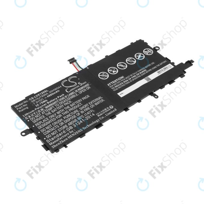 Akku batterie für Lenovo Thinkpad X1 Tablet, 4900mAh, Li-Pol, 7.5V, SB10J78994, HQ