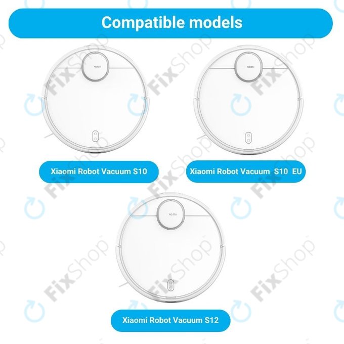 Ersatzteilset für Xiaomi Robot Vacuum S10, S10 EU, S12 (2x Hauptbürsten, 4x Filter, 4x Seitenbürsten)