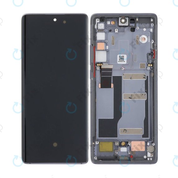 TCL 20 Pro 5G - LCD Display + Touchscreen Front Glas + Rahmen (Black) OLED
