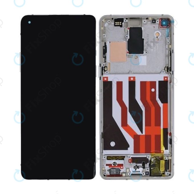 OnePlus 8 - LCD Display + Touchscreen Front Glas + Rahmen (Interstellar Glow) - 2011100174 Genuine Service Pack