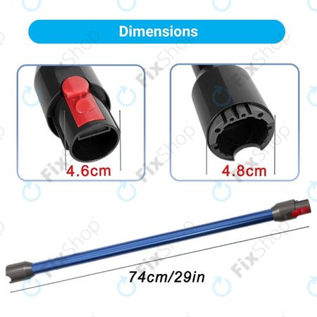 Dyson V12 - Absaugstab (Blau)